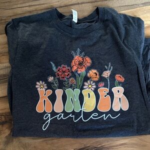 Bella Canvas Graphic Tee - Black with Floral Design